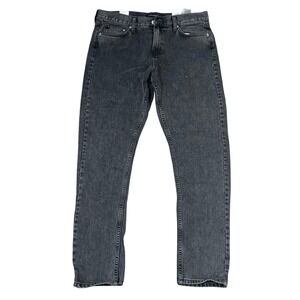 NWT‎ Calvin Klein Jeans Womens Slim Fit Straight Leg Gray Wash Denim Pants 31x30